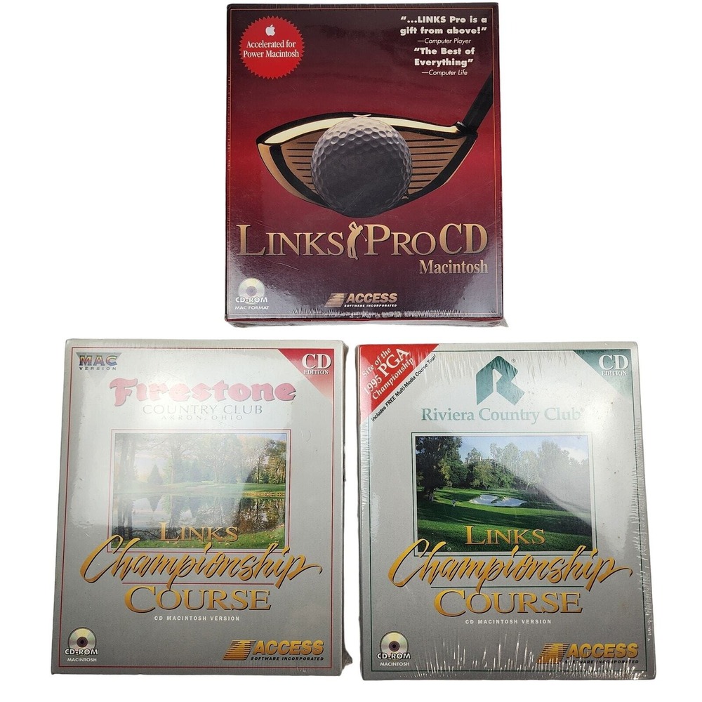 Links Pro Championship Course Big Box Macintosh - Firestone Riviera Club SEALED‎